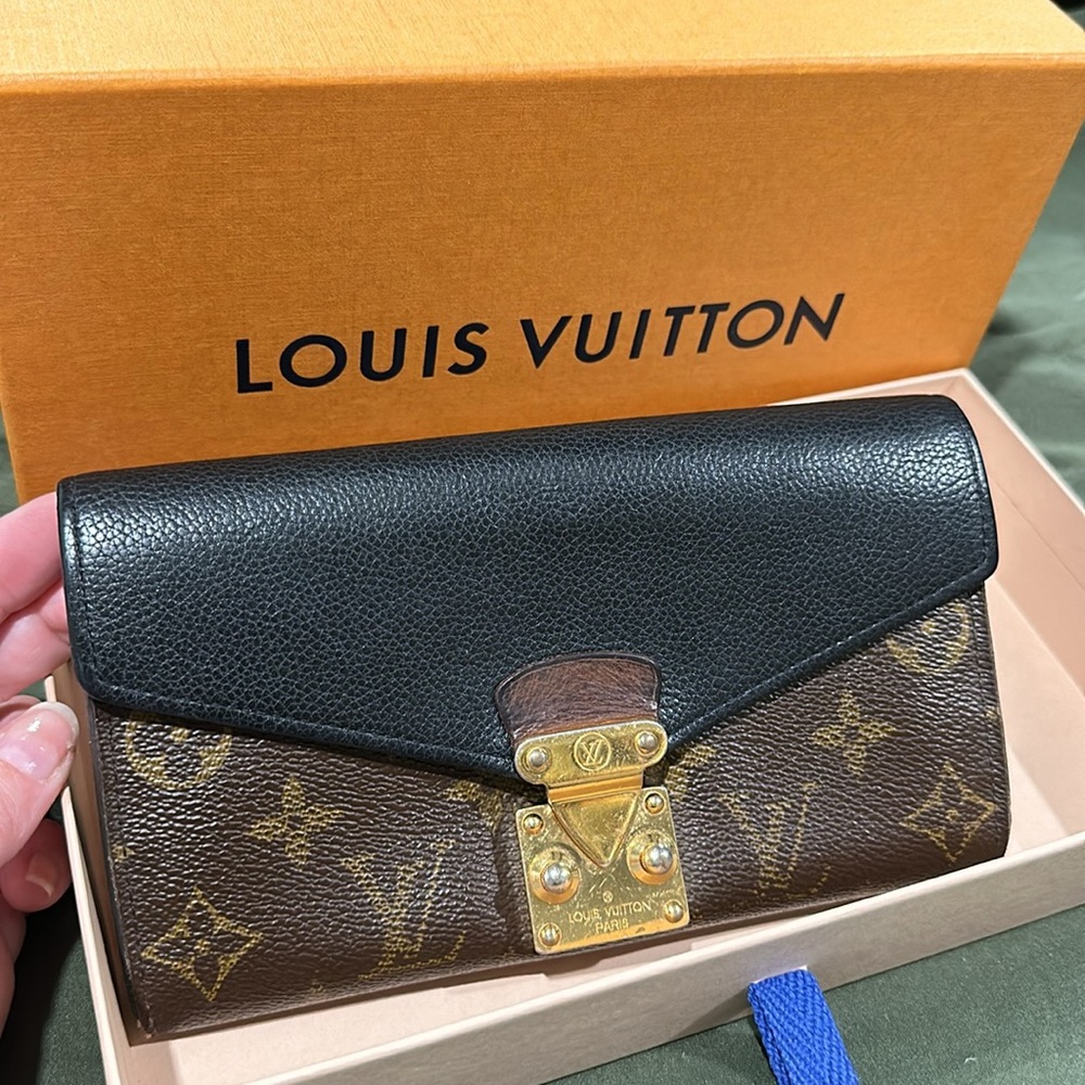 Louis Vuitton Portefeuille Pallas Bifold Monogram Wallet with box